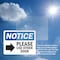 Signmission Please Use Other Door Sign With Symbol, 10 in W x Rectangle, Vinyl Decal OS-2PACK-NS-D-710-L-16363 - alternate 2